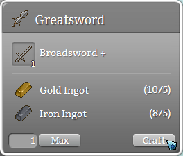 Upgrading Broadsword+ to a Greatsword